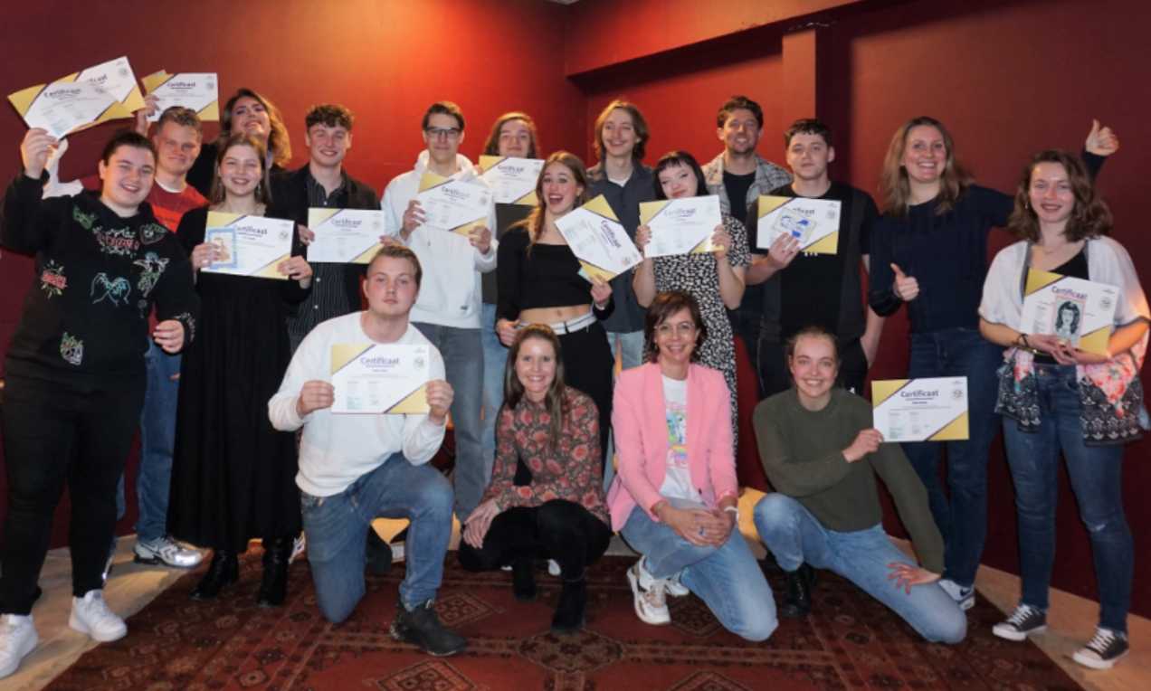 Foto van de deelnemers aan het Gouden Kans project in Alkmaar